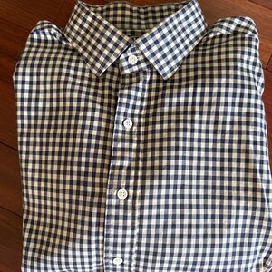Polo Ralph Lauren Button Down Shirt XXL Regent Classic Fit Navy Check Chest 60in